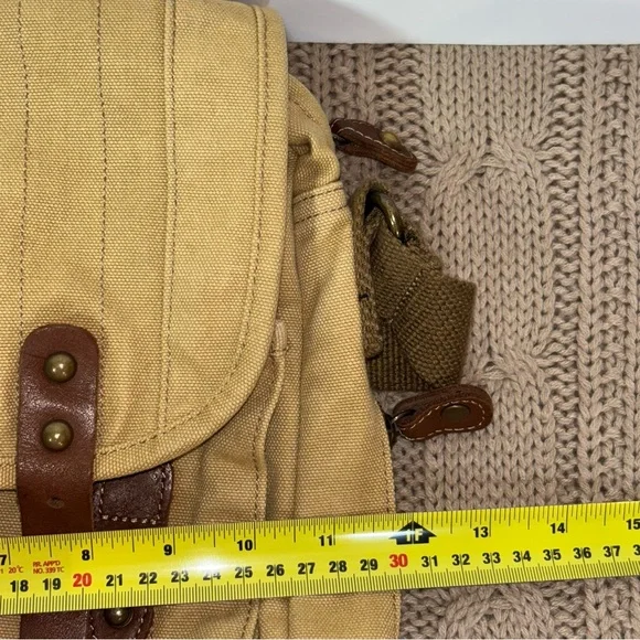 Gootium Canvas Crossbody Satchel Tan Messenger Bag Unisex